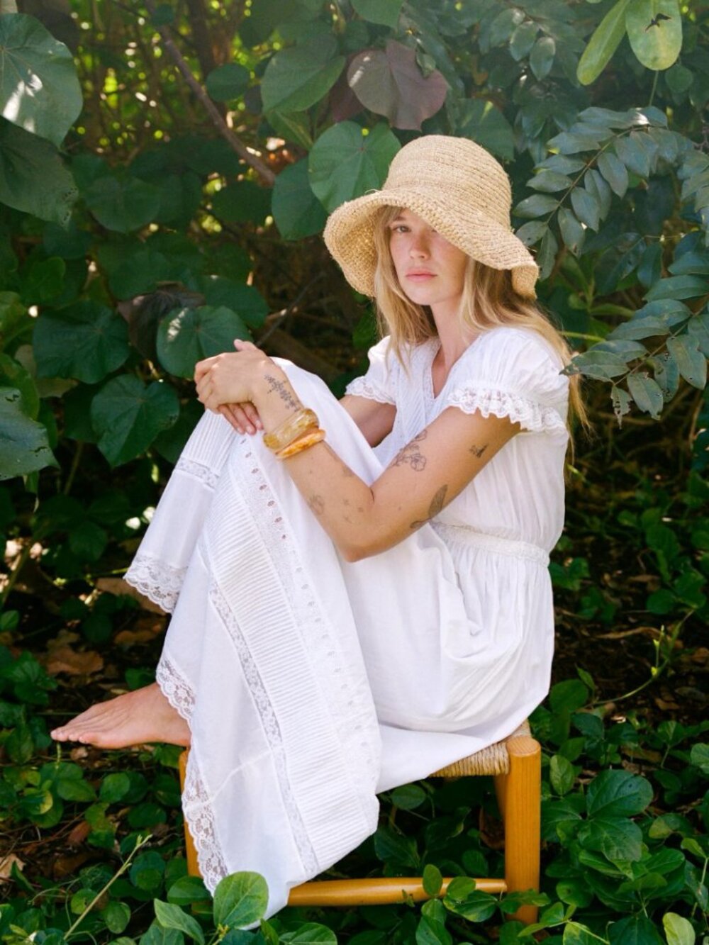 Christy Dawn - Fatima Dress/Alabaster - Alabaster - Picture 4 of 8